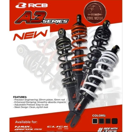 Shock Rcb Shok Breaker Non tabung New Model A3 Series Rcb Original All Metic