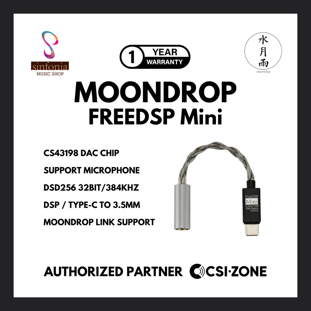 Moondrop Free DSP Mini / FreeDSP Mini CS43198 Portable 3.5mm to USB Type C DAC / AMP