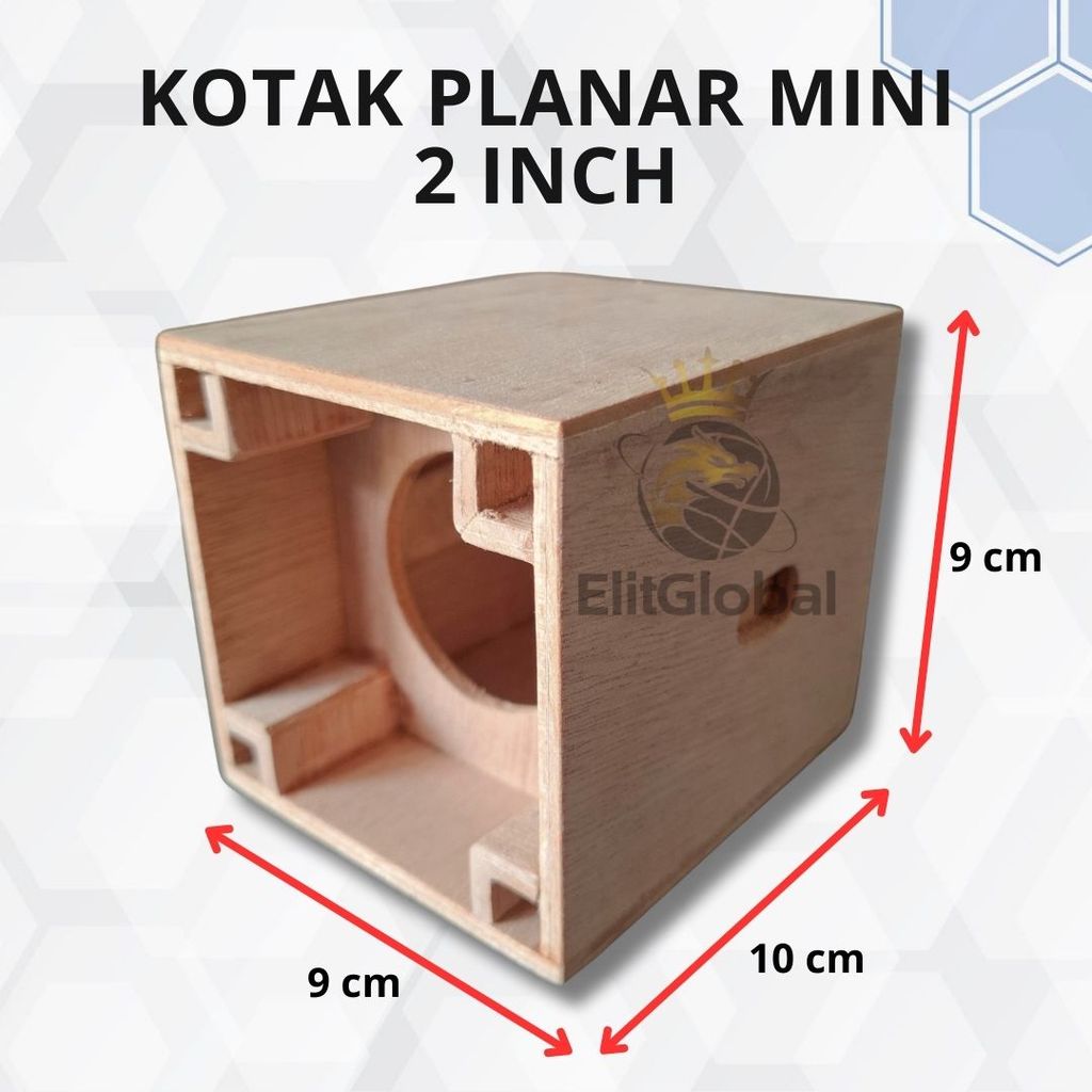 Box Speaker 2 Inch Planar Single Kayu Lapis 4mm dengan Suara Instrumen dan Vokal Jernih