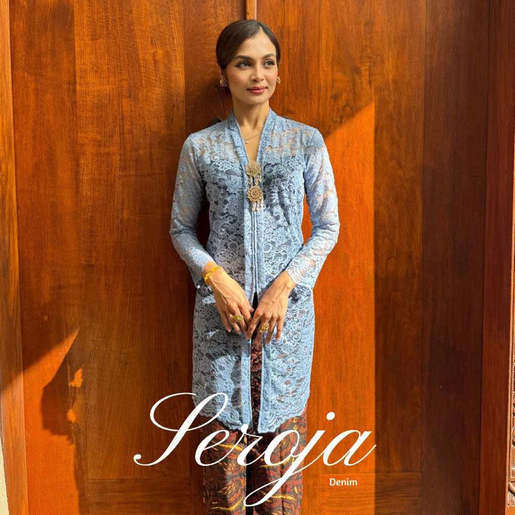 KEBAYA BALI PANJANG BROKAT SEROJA | KEBAYA PANJANG | KEBAYA BROKAT SEMI PRANCIS | KEBAYA BROKAT | KE