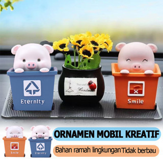 Shake Pig Babi Pajangan Dashboard Hiasan Mobil Goyang
