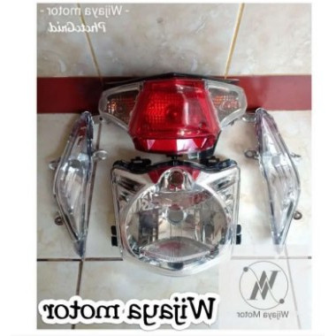 paketan lampu depan honda beat karbu set