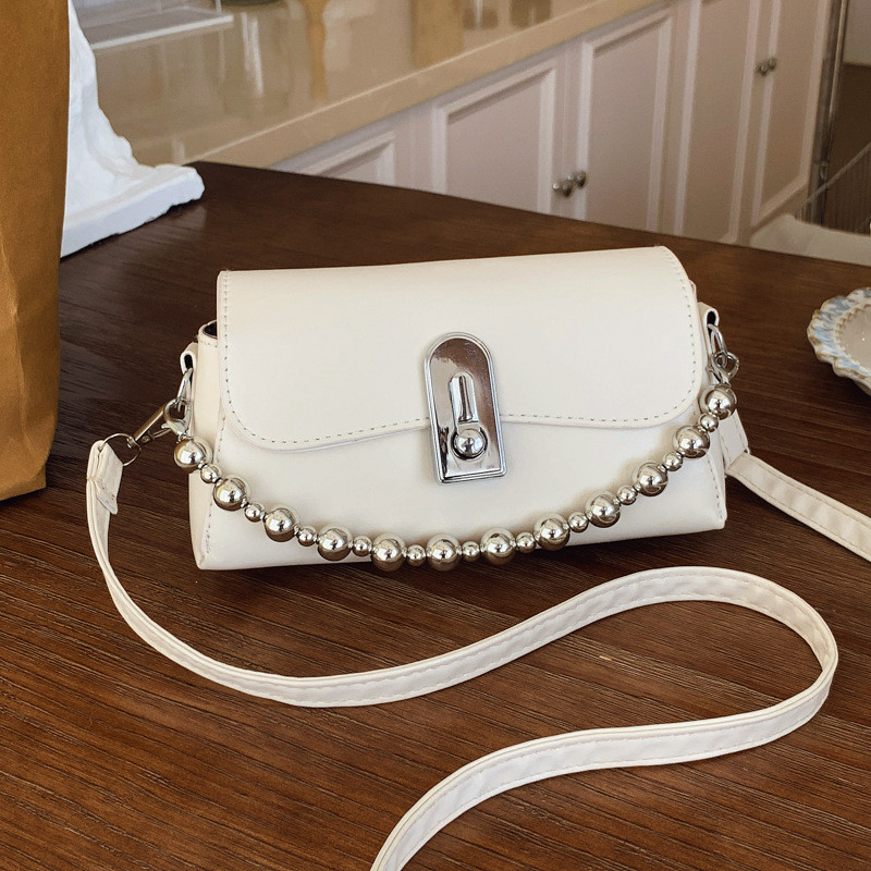 Tas wanita super populer, baru mewah ringan, ceruk mewah, rantai manik-manik, tas ponsel, tas wanita
