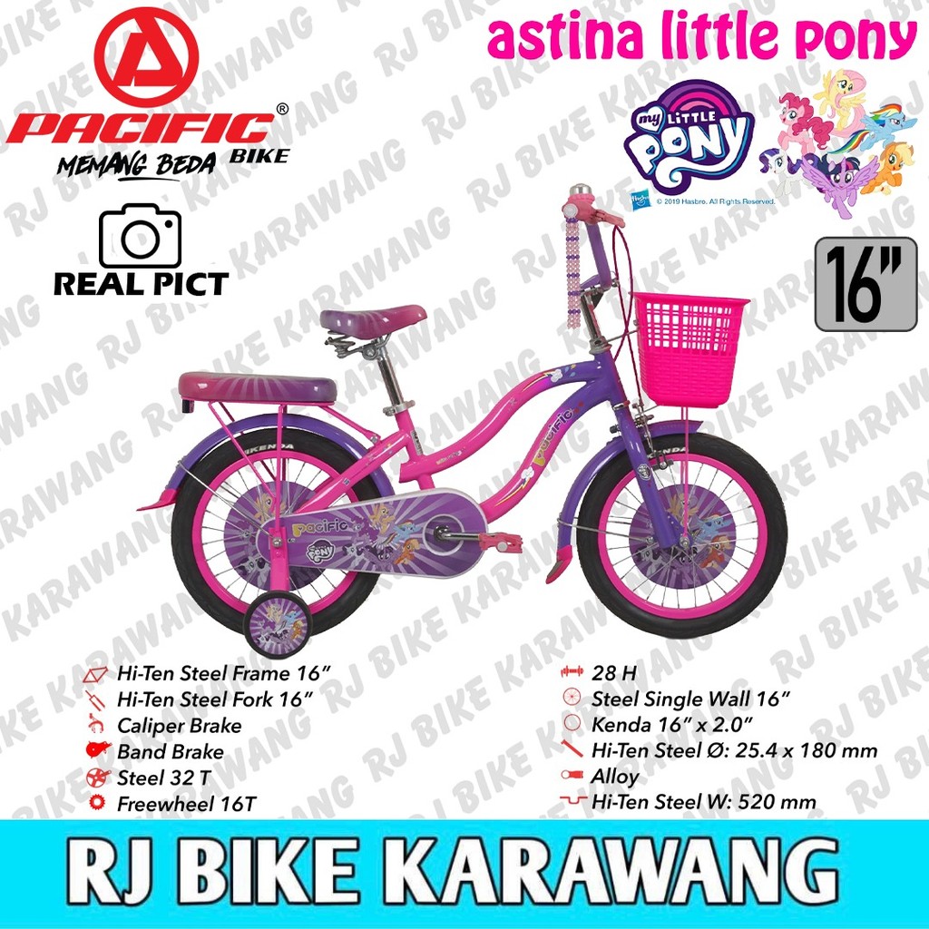 Sepeda Anak Perempuan 16 inch Pacific ASTINA Little Pony