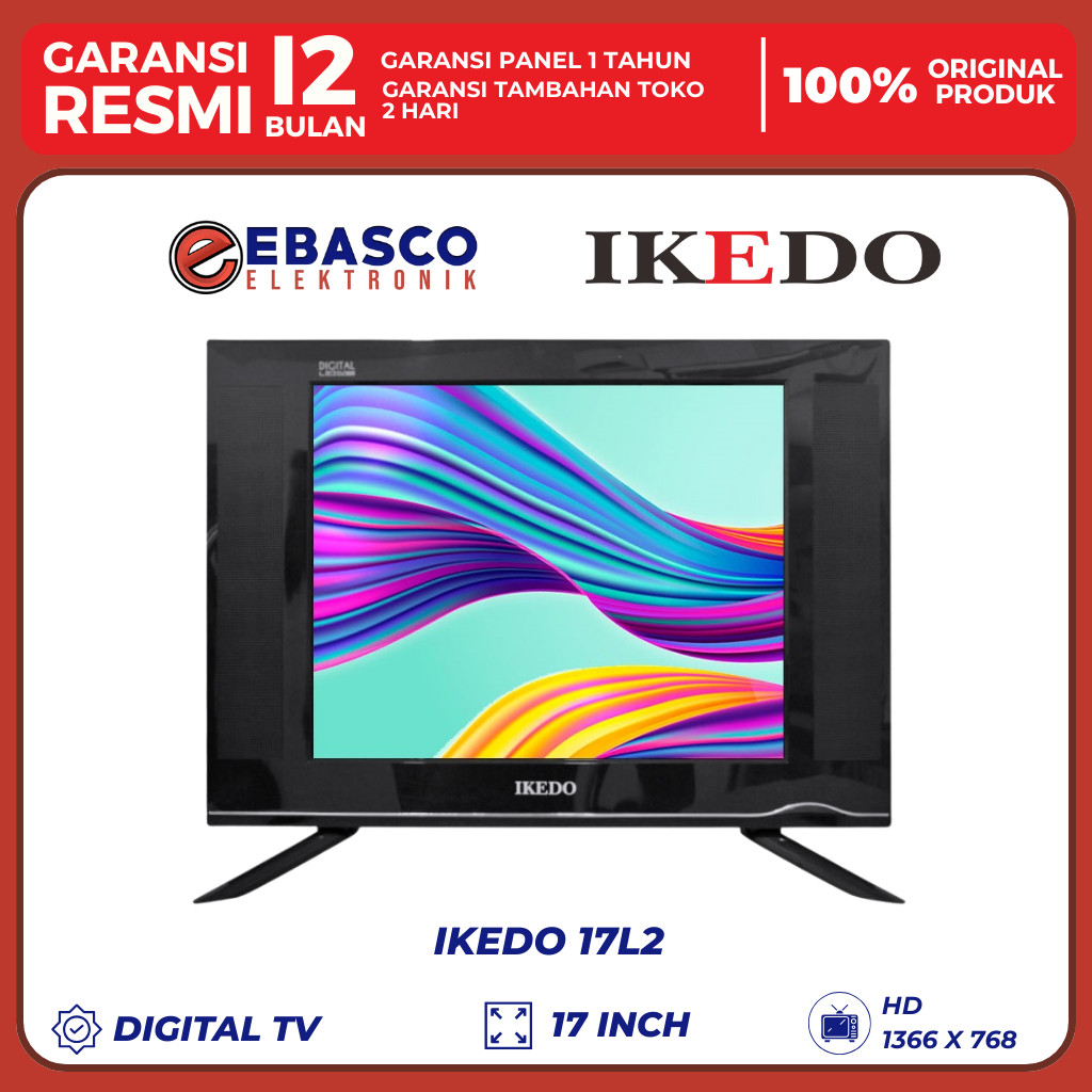 IKEDO Led Digital Tv LT 17L2 17 Inch HD Bergaransi Resmi