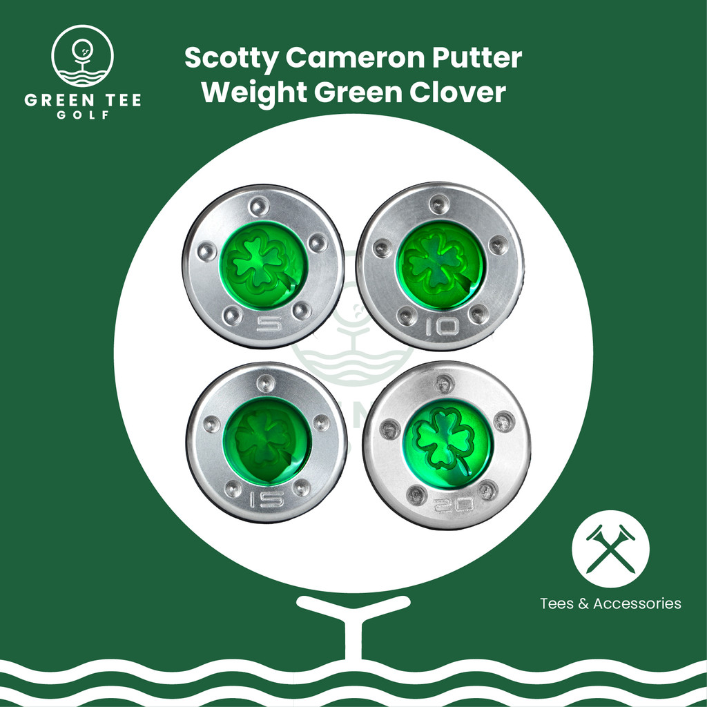Golf Scotty Cameron Putter Weight Green Clover 1 Pair Pemberat Putter Scotty Cameron