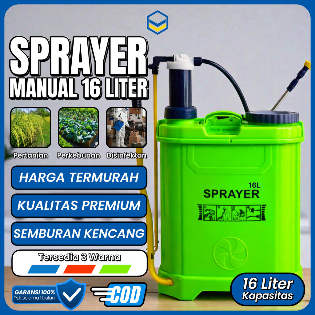 Sprayer Manual 16L Kuat Tekanan Tinggi – Alat Semprot Hama & Pupuk Pertanian | Sprayer Kebun