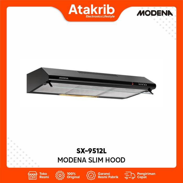 MODENA SLIM HOOD SX-9512L / SX 9512 L Penghisap Asap Dapur 90 cm