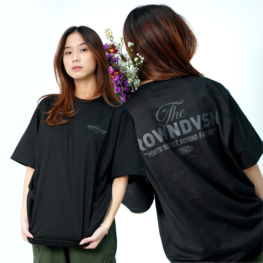 COD-Kaos Resmi Divisi Rown - Kaos Hitam Rowndvsn Azura kaos oversize baju kaos pria