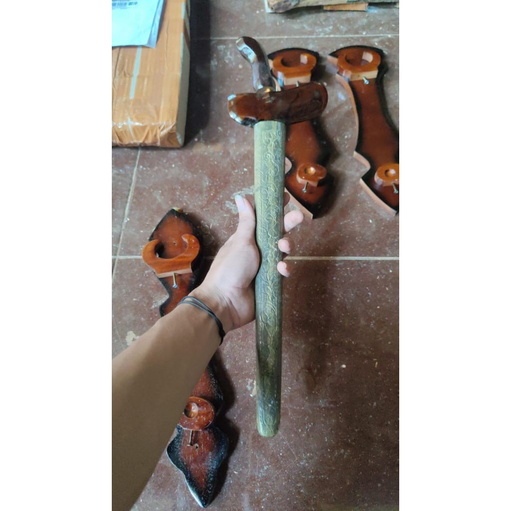 warangka gayam jati lawasan pendok lawas gratis deder stel pendoknya lawas ori full kuningan 002