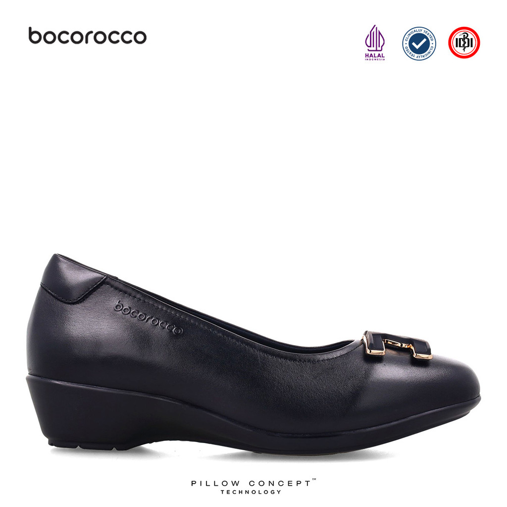 Bocorocco D. Arabela 37A Nero - Wedges Wanita