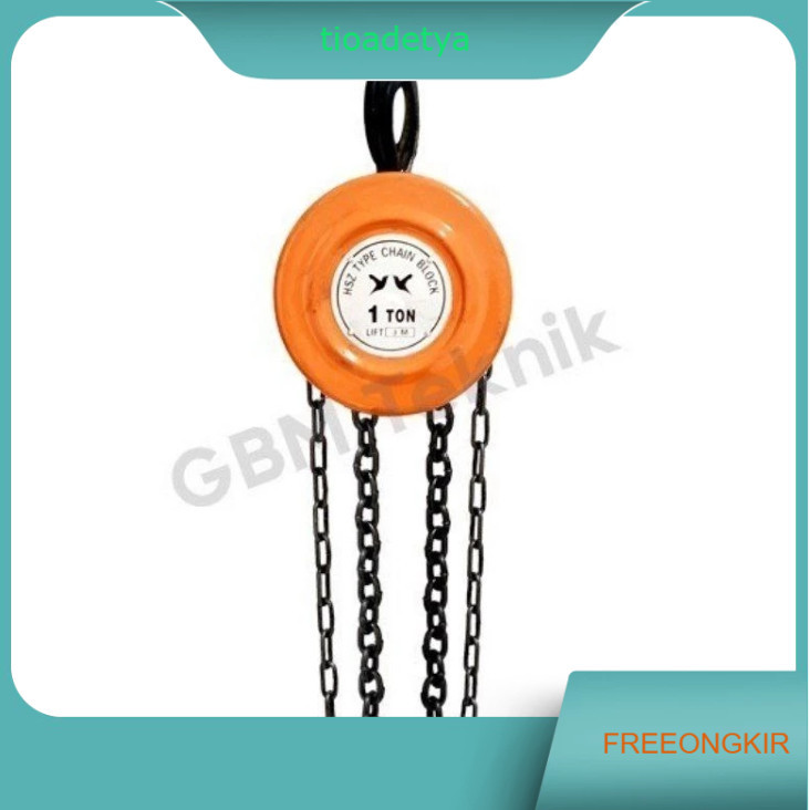 CHAIN BLOCK 1 TON, 2 TON, 3 TON, 5 TON (3M DAN 5M) / TAKEL KATROL KEREKAN