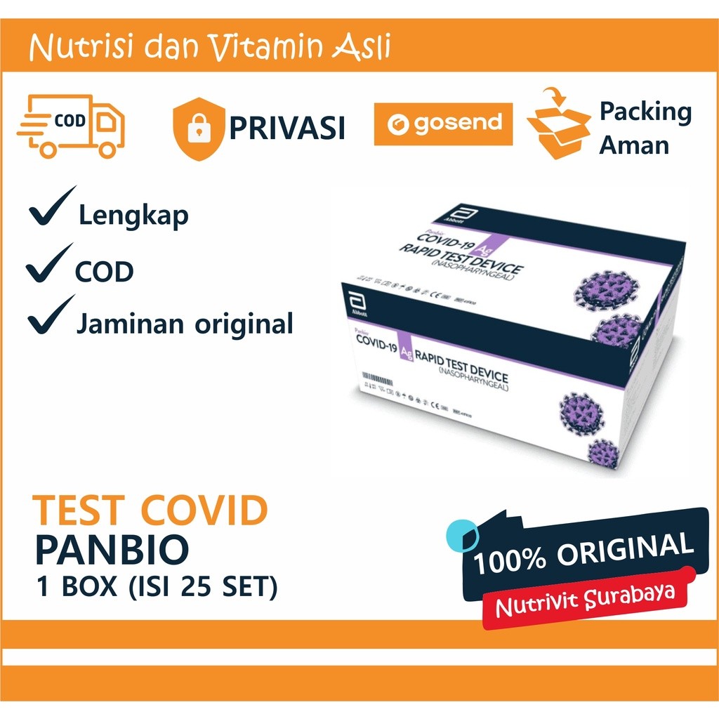 Original Panbio Abbott BIOQUICK NASAL 1 box isi 25set
