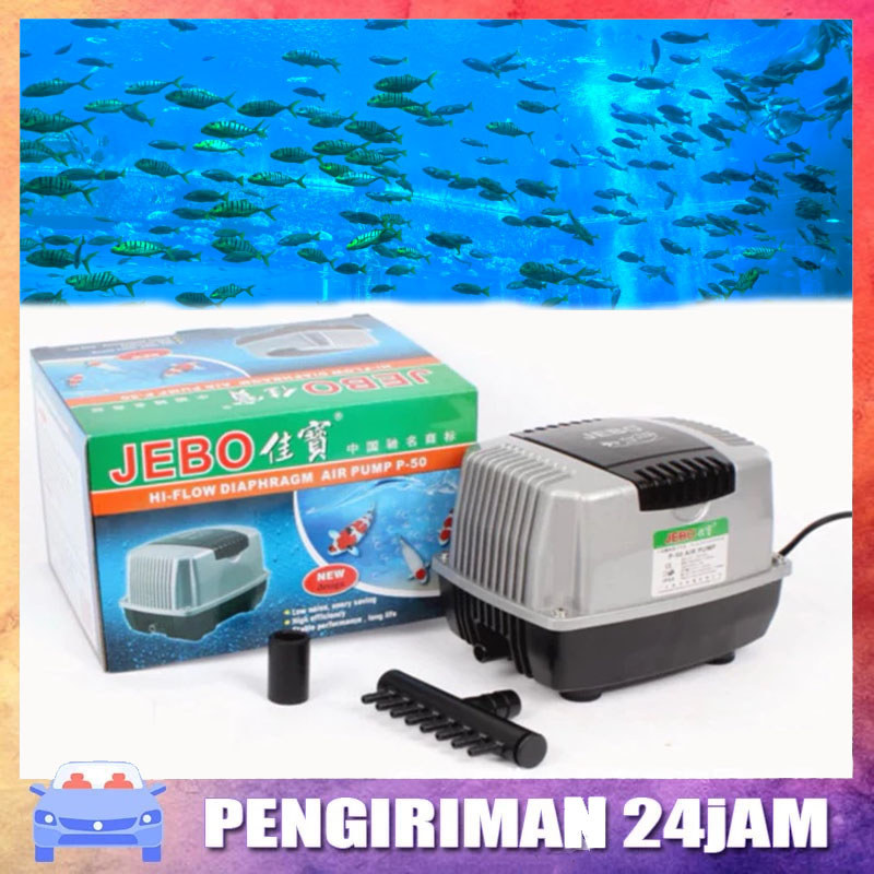 Pompa Udara JEBO P30 Pompa Filter Cocok untuk Akuarium dan Kolam Ikan Pompa Udara Akuarium Mini Port