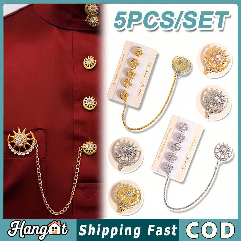 Butang Baju Melayu Pria Kancing Baju Aksesoris Pakaian Pria Kancing Baju Bros Rumbai Premium Anti Ka