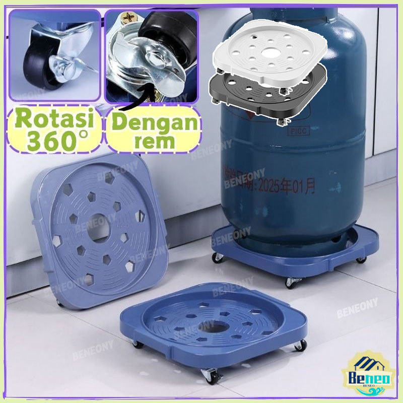 360°putar Tabung Gas Rak Dorong Alas Rak Tabung Gas Alas Tatakan Dudukan Tabung Gas Nampan Dasar Tab