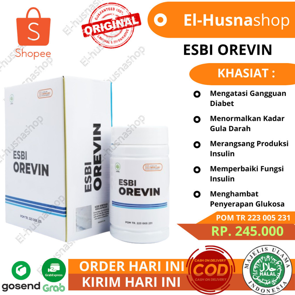 ESBI OREVIN ESBI OREVIN Herbamed Original Obat Herbal Mengatasi Diabetes Gula Darah Tinggi Kencing M
