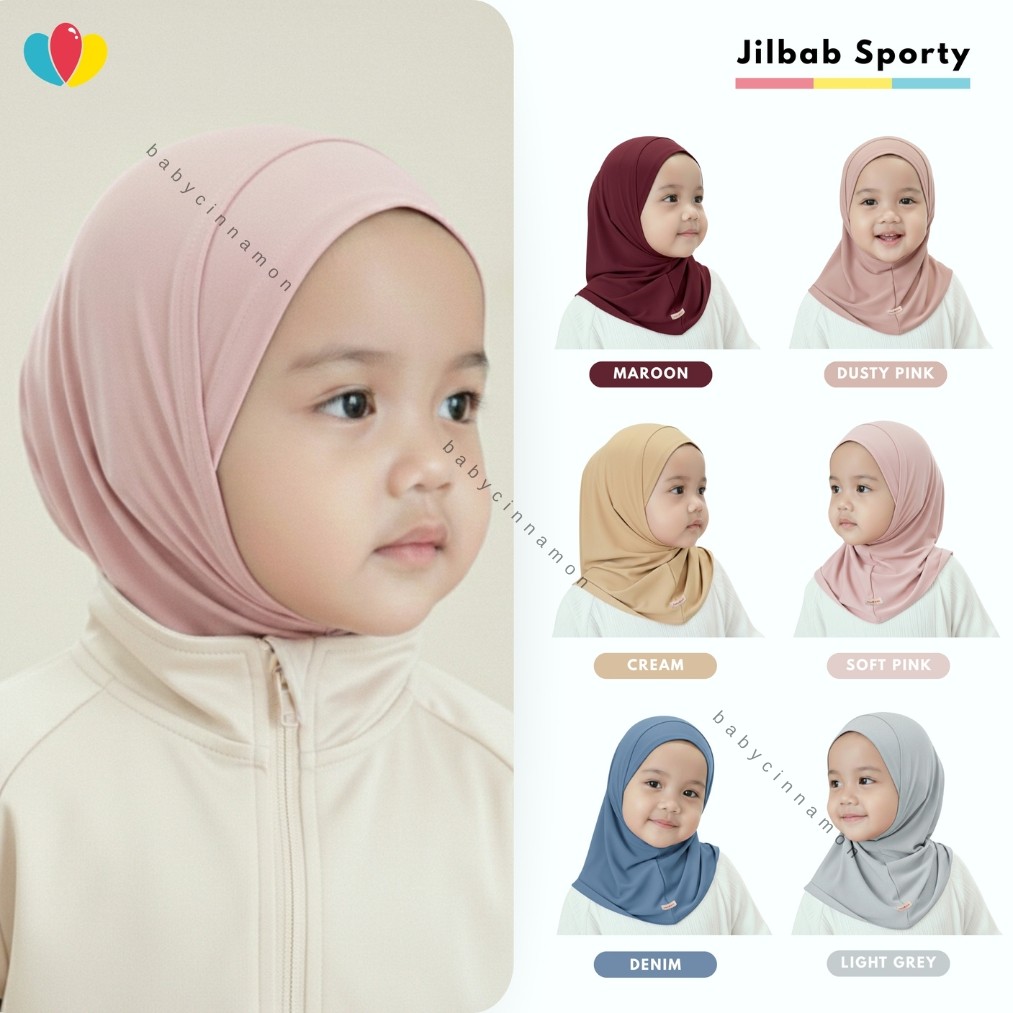 Jilbab Activedays uk Baby - 4 Tahun / Jilbab Anak Baby Bergo Satset Olahraga Anak Perempuan Balita T