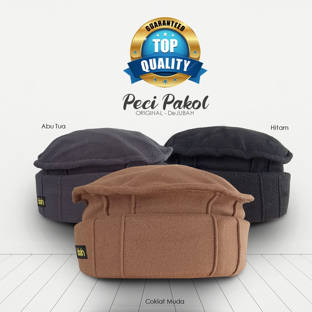Peci DeJubah - Peci Sholat Peci Pakol Taliban / Peci Pakol Taliban / Peci Kekinian Ukuran Dewasa