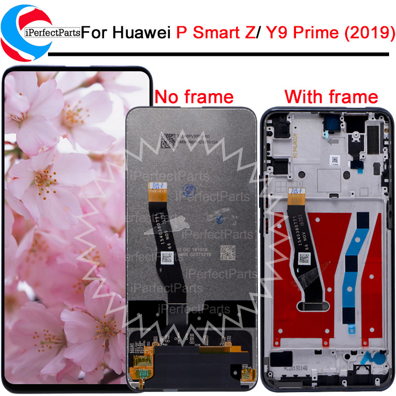 For Huawei Y9 Prime 2019 LCD STK-L21, STK-L22 splay Tou Screen gitizer Replace For Huawei P smart Z 