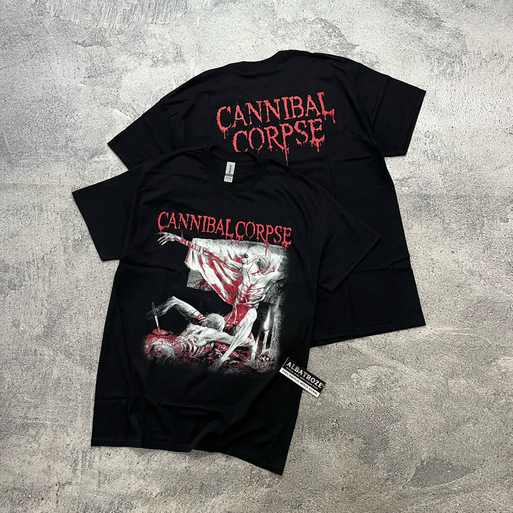 (COD) T-SHIRT / KAOS BAND OFFICIAL CANNIBAL CORPSE - TOMB OF THE MUTILATED