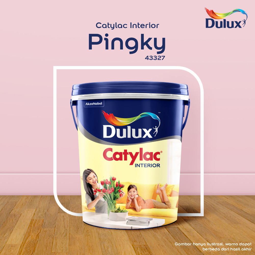 CAT TEMBOK PINGKY DULUX CATYLAC INTERIOR - 25KG 43327 CAT TEMBOK DULUX CATYLAC