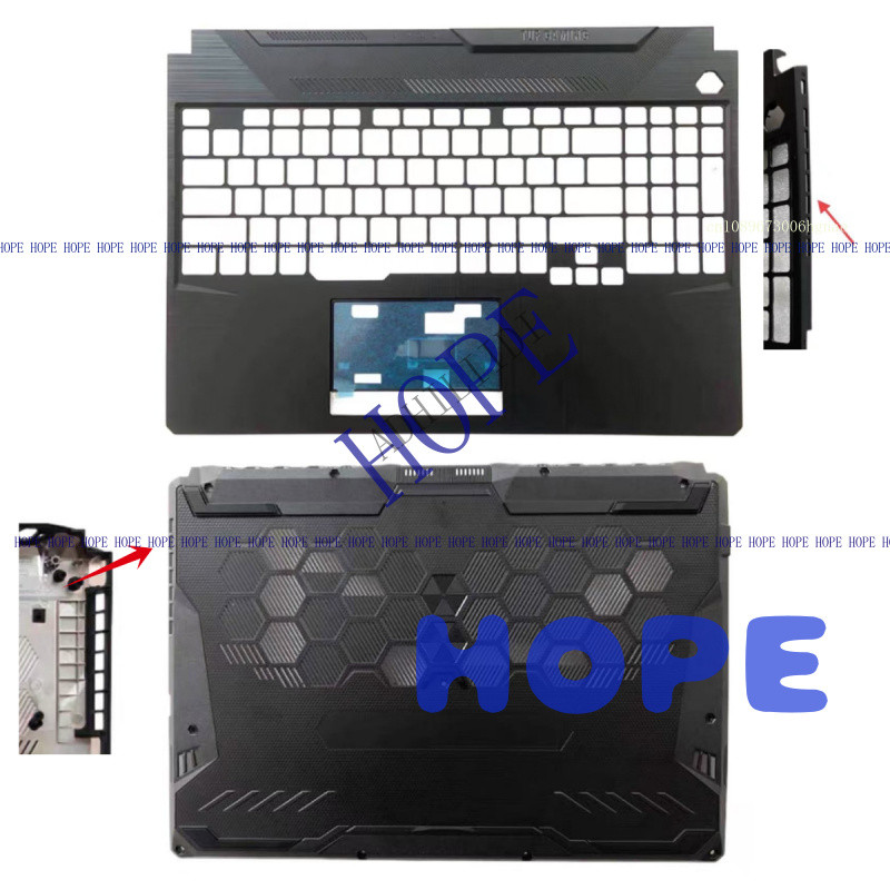 New For ASUS TUF Gaming A15 F15 FA506 FX506 FX506HM  Palmrest KB Bezel Upper Case Bottom Lower Case
