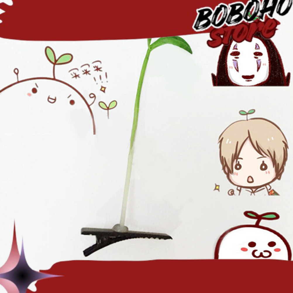 murah HPDA hairpin sepucuk daun tunas tauge sporut hick jepit rambut cosplay cos