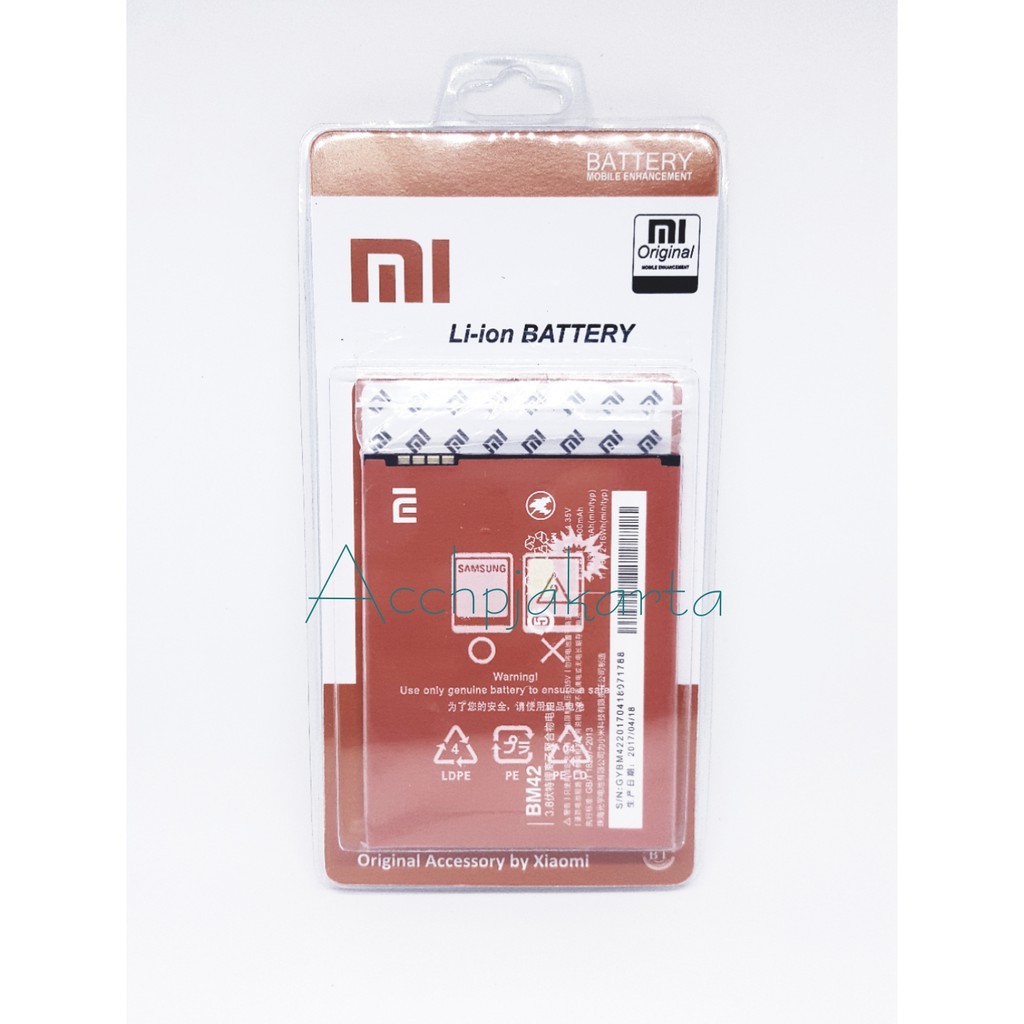 Batre Baterai Batrei Redmi Note BM42 Original - Baterai Baterry Xiaumi Redmi Note BM 42 Ori