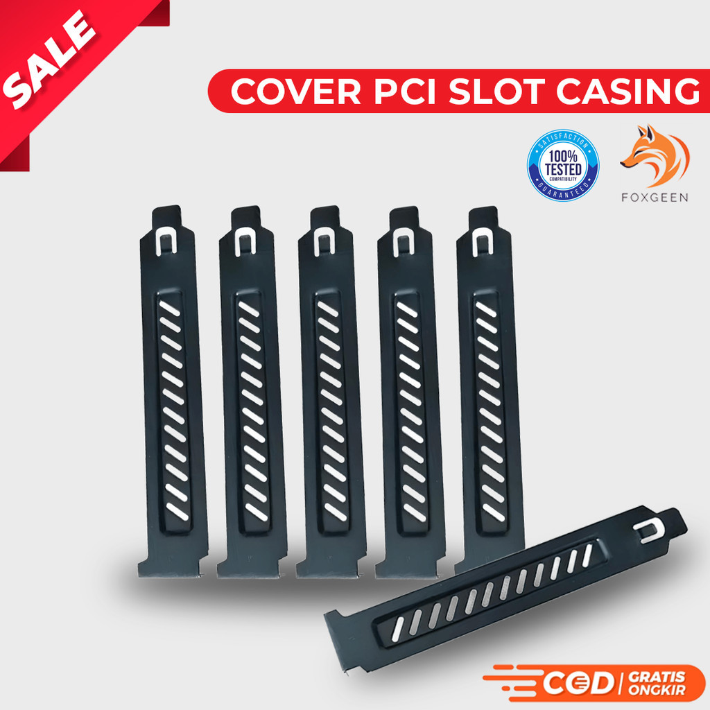 Cover PCI Slot Casing / Tutup slot PCI kosong pada komputer / PCI Slot Cover Back Panel PC