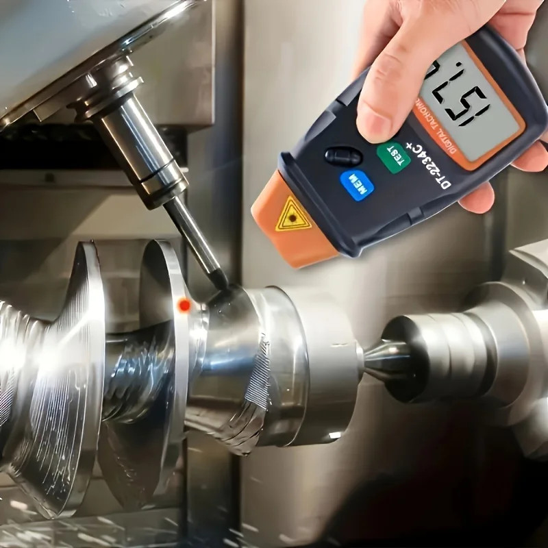 RPM Meter Pengukur Putaran Digital Laser Tachometer Non Contact 2.5-99999 RPM LCD High Precision Pho