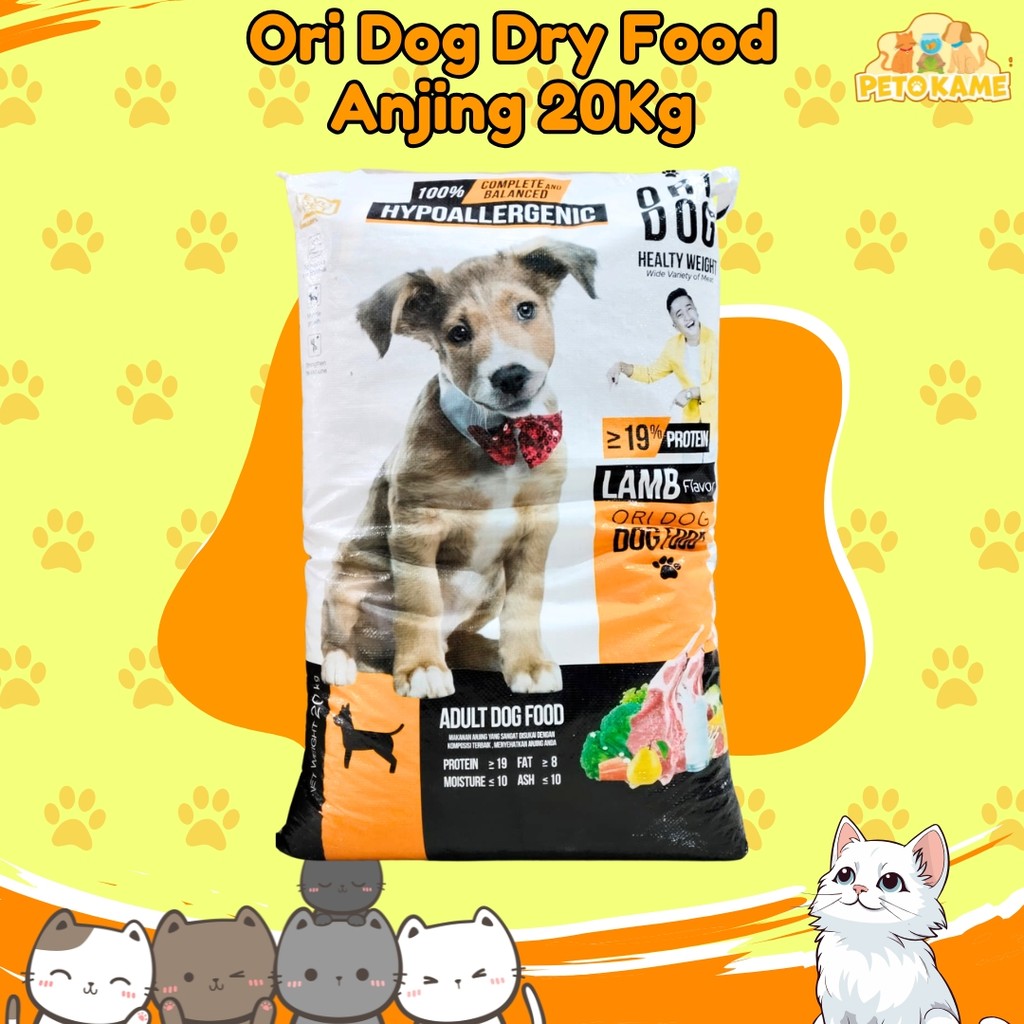 ORI DOG 20 Kg HYPOALLERGENIC - Makanan Kering Anjing Dog Dry Food Hypoallergenic Adult Lamb
