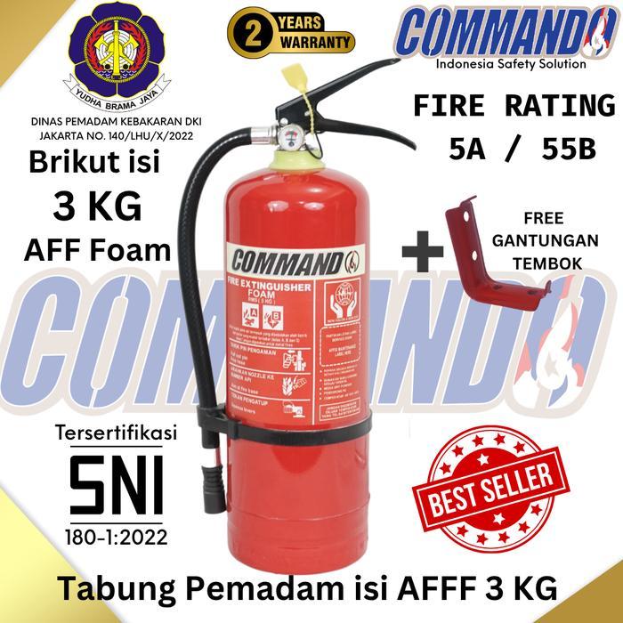 APAR SNI FOAM 3 KG COMMANDO / AFF FOAM 3 L / Komplit Set