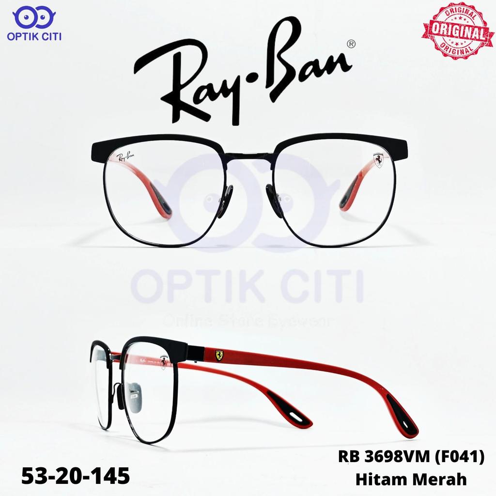 Frame Kacamata Pria Rayban Scuderia Ferrari RB 3698 V M F 041 Original