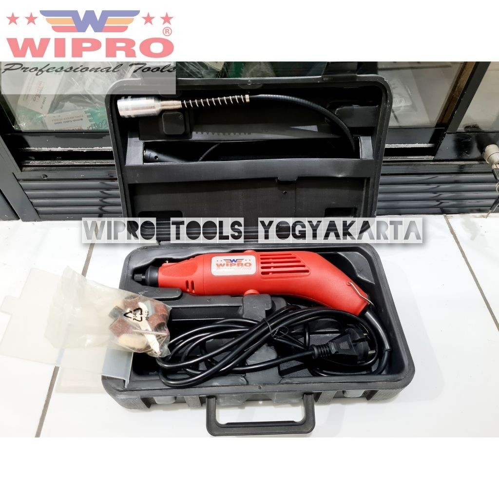 Wipro Mesin Die Grinder W120 / Bor Tuner Wipro / Bor Cun Wipro / Electric Mini Die Grinder Tuner Set