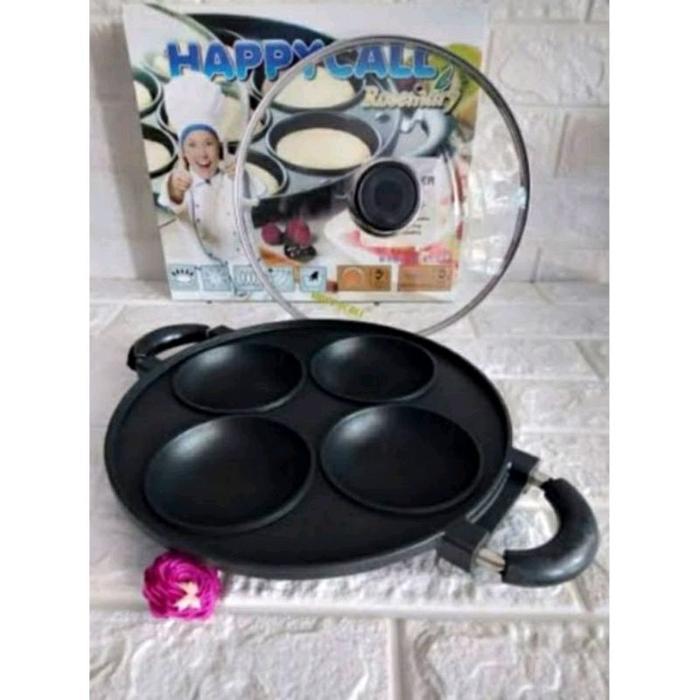 Cetakan apem, pukis dll happy call tutup kaca Aluminium Kue - Serabi / apem Selong