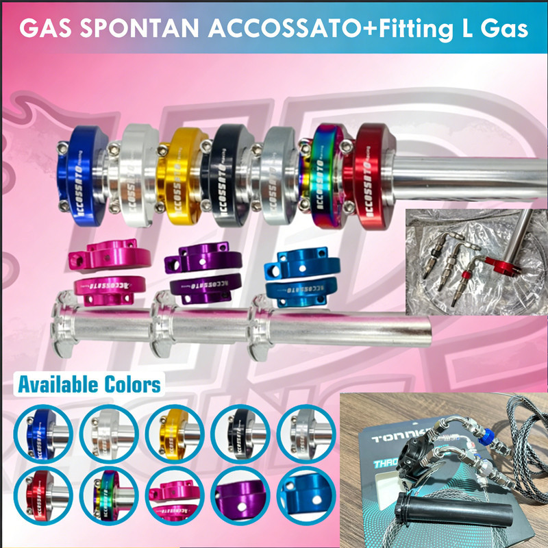 Fitting L Gas gas spontan accossato + fittingan kabel gas stainless made in vietnam Fitting L Gas Da