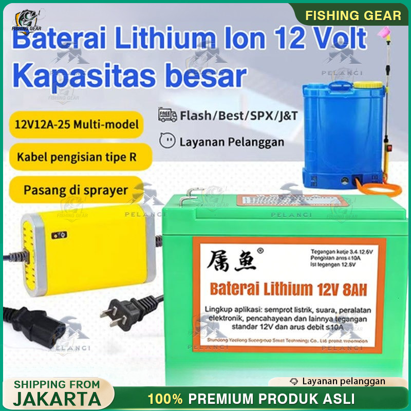 Aki Baterai Litium Lithium Sinleader 8ah 10ah 12ah 14ah 16ah Sprayer Elektrik