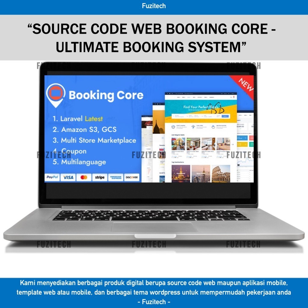 SOURCE CODE APLIKASI WEB BOOKING CORE - ULTIMATE BOOKING SYSTEM D42 FUZITECH