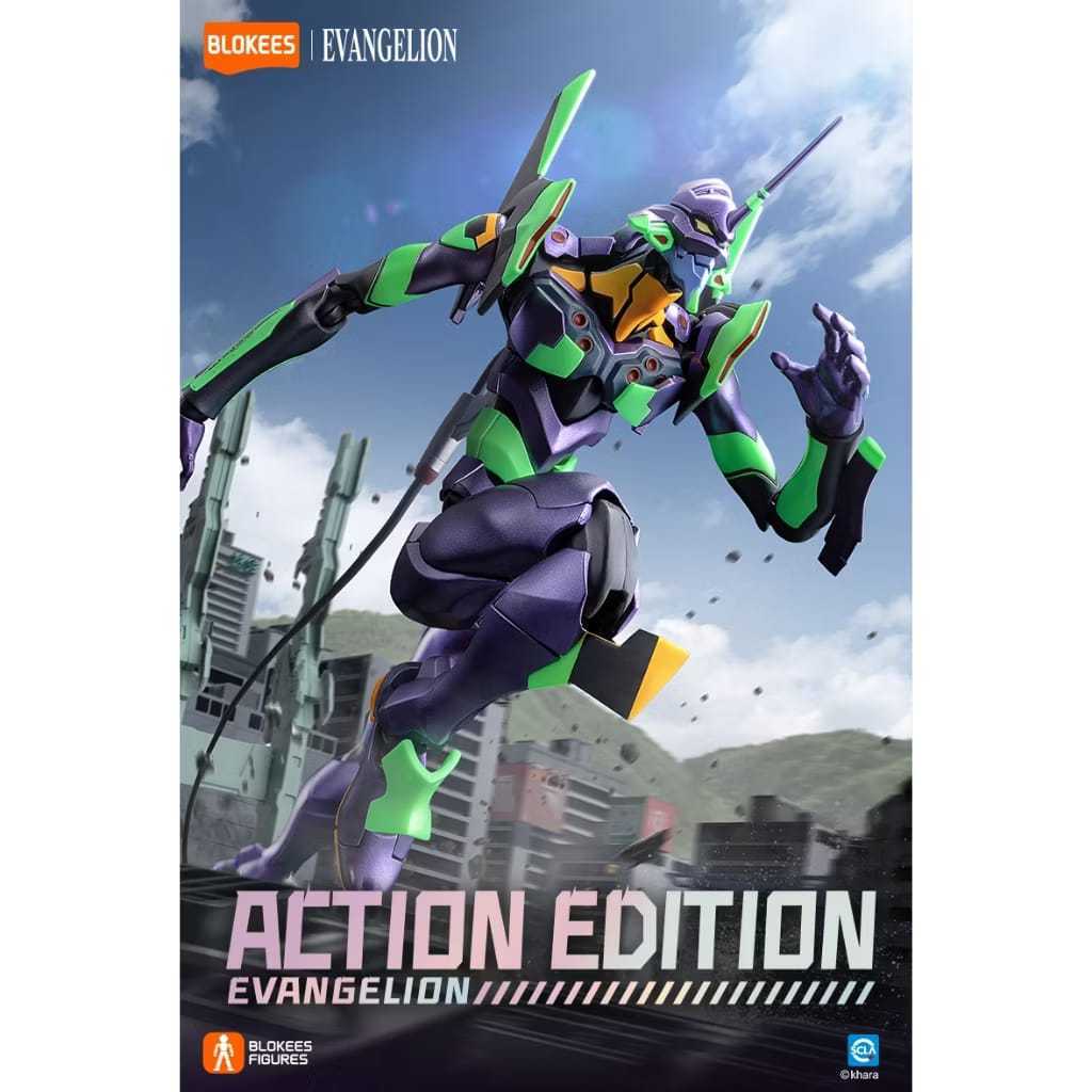 BLOKEES EVANGELION UNIT 01 02 EVA UNIT MODEL 01 02 ACTION EDITION FIGURE EVA NEON GENESIS ASUKA MANG
