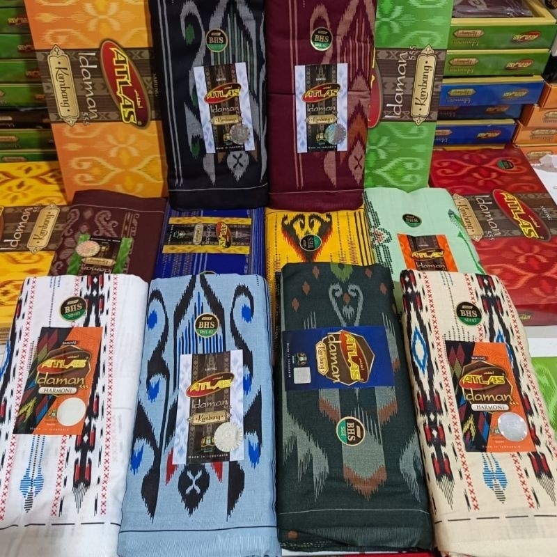 AUPSHOP Sarung Atlas Idaman Kembang Motif BHS SGE SGS SKE