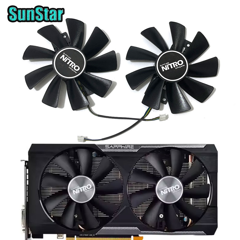 NEW 98MM GAA8B2U GAA8S2U R9 380 GPU Replacement Cooling Fan For SAPPHIRE Radeon R9 380 R9 380X NITRO