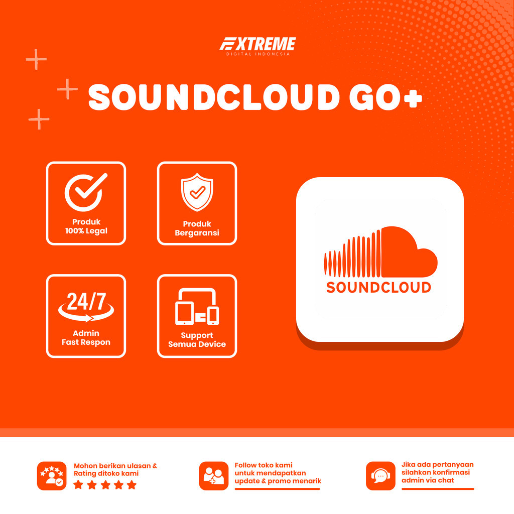 SoundCloud Go+ 1 Bulan | Musik Premium