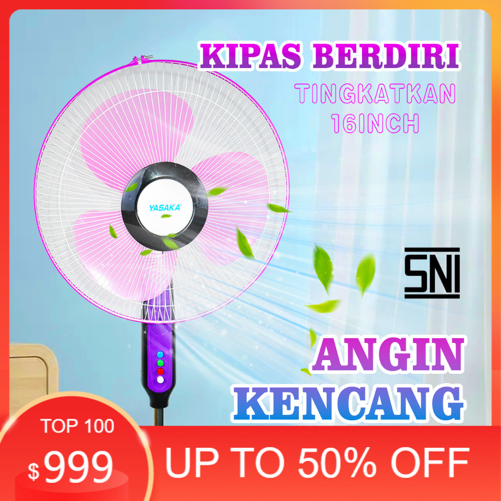 Elektronik KIPAS ANGIN BERDIRI YASAKA 16 INCH/STAND FAN 16 INCH/KIPAS MURAH/elektronik/kipas angin