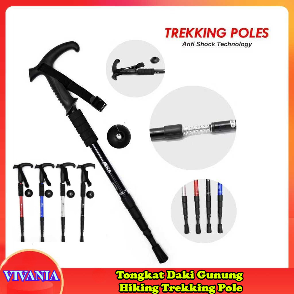 VIVANIA - Tongkat Hiking Trekking Pole Tongkat Daki Gunung Tongkat Daki Gunung Model Tanduk