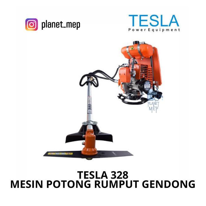 Mesin Pemotong Rumput 2Tak Brush Cutter 2tak TESLA 328 | MESIN POTONG RUMPUT GENDONG