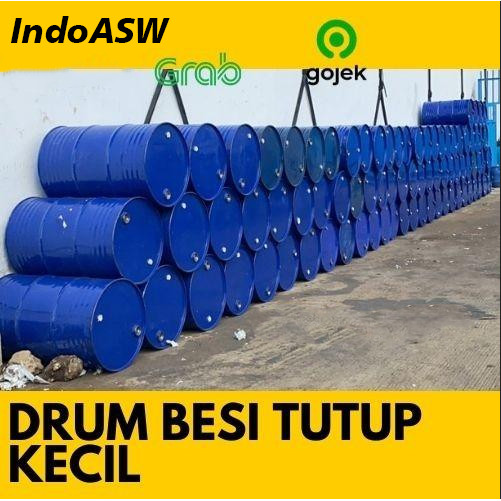 Drum besi / Tong Besi 200 L liter Tutup Lebar dan Tutup Kecil (bekas) - TUTUP LEBAR 2nd