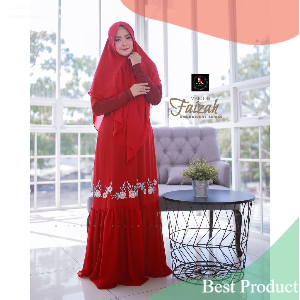Athaya Faizah  Gamis Syari Baju Muslim Wanitapakaian wanita lainnya