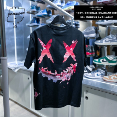 RIC Ricky is Clown Red Sakura Flower Black Tee 100% Original