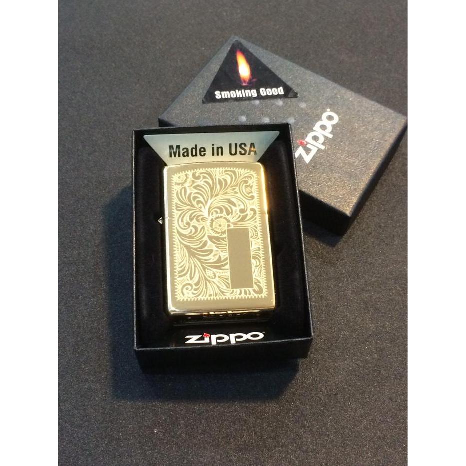 GIFTEMPIRE Original Zippo Venetian Brass 352B